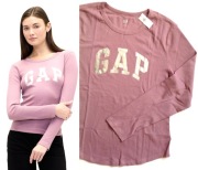 GAP bluzka | koszulka longsleeve | srebrne logo | nowa | XL