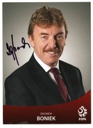 Zbigniew Boniek, autograf piłkarza, reprezentacja Polski 
