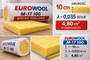 Eurowool M-17 100 Wełna Szklana 10 cm Lambda 0,035 – 4,80 m²