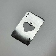 Otwieracz do Kapsli Karta AS Pik Poker Blackjack metalowy SREBRNY