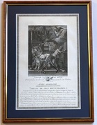 Jowisz i Danae, orygin. miedzioryt 1786 mitologia