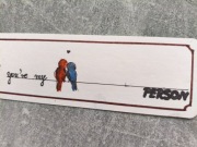 Akwarela Zakładka Książki Ptaki Cytat Miłość Przyjaźń Tasiemka Rękodzieło