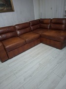 Sofa naroznik z funkcja do spania skora okazja