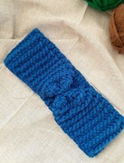 Ciepła wełniana opaska na zimę, rękodzieło, prezent, opaska na szydełku 