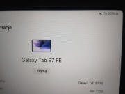 Tablet Samsung Galaxy FE SM-TZ33 pamięć 128 RAM6 GB EKRAN 12,4 stan idealny