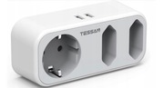 Adapter podróżny wtyczka EU do USA rozgałęziacz 3 gniazdka 2 USB