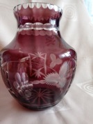 PRZEPIĘKNY WAZON-2 KOLORY  - KRYSZTAŁ 