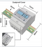 Dwukierunkowy Licznik trójfazowy szyna DIN Ketotek DTS331