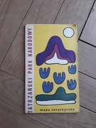 Mapa Tatrzański park narodowy 1970