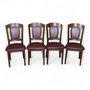 9190 solidne dębowe krzesła komplet 4 szt wygodne 