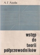 Wstęp do teorii półprzewodników, używana, stan db+ !!!