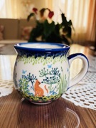 Kubek czeski ceramika bolesławiecka