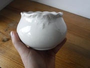 Stara porcelanowa kremowa cukiernica ZOBACZ 