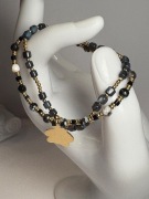 Bransoletka Stal chirurgiczna 316 L Blueberry