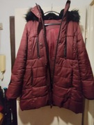 Wiśniowa parka kaptur z cicikiem rozmiar M! Super ciepła! Licytacja!