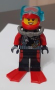 Lego Town City Deep Sea Explorers Scuba Diver female - cty0559