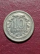 moneta- 10 groszy z obiegu (1998r)