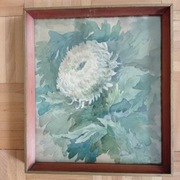 Obraz akwarela oryginał sygnowany EW 1943