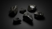 GAGAT Garść oszlifowanego gagatu JET Bryłki ze Śląska
