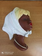 Vintage ceramiczna maska ścienna – Niemcy (West Germany)