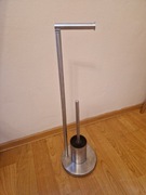 Uchwyt na papier toaletowy ze szczotką do toalety