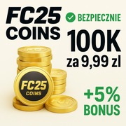 FC25 Coins/Coinsy 100k +5% Bonus PS/XBOX Bezpiecznie i Szybko 