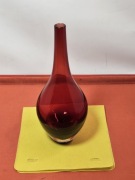 wazon ikea salong johanna jelinek vintage rubinowy duży 30 cm