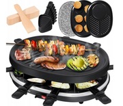 Grill Elektryczny Raclette KESSER 900 W na 8 osób Płyta Kamienna