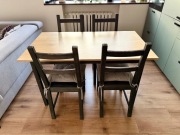 Stoł i krzesla Ivar Ikea komplet