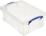 PLASTIKOWY POJEMNIK Z POKRYWĄ PRZEZROCZYSTY PUDEŁKO 9L - Really Useful Box