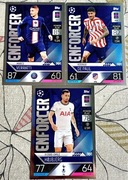 3 karty z serii Enforcer – Topps Match Attax 2023/24 (Verratti, De Paul, Hø