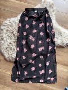 H&M spódnica maxi rockowa lato festiwal róże xs szyfonowa