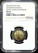 5 ZŁ 2014, ZAMEK KRÓLEWSKI W WARSZAWIE NGC MS66 #38