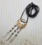 Etniczny boho etno naszyjnik hippie masa perłowa Fashion vintage modny