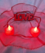 Romantyczny zestaw dekoracyjny – serce + świeczki LED