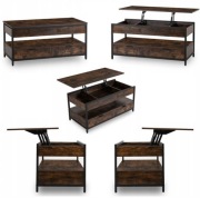 OKAZJA - Stolik Kawowy Ława Rozkładana Duża Loft Dąb Rustykalny LUCA