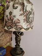 Lampa figuralna mosiężna, bliźnięta 