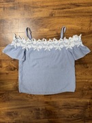 Bluzka w paski bluzeczka z odkrytymi ramionami w paseczki Orsay S 36