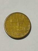 Moneta 5 Guldenów 1989