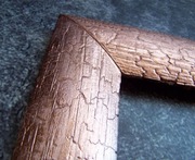 Zwęglona rama do obrazu lustra na zamówienie 50 x 40 cm Miedź Chrom