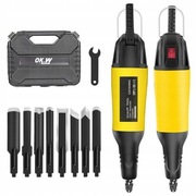 Dłuto rzeźbiarskie elektryczne 8 szt. do drewna