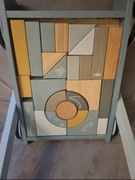 Little Dutch drewniany wozek z klockami