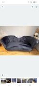 Sofa granatowa 3osobowa 