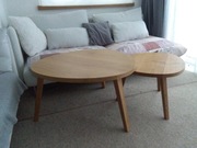 Stoliki drewniane dębowe -ława drewniana- 2 sztuki