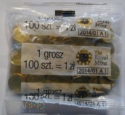 1 grosz 2013 ORYGINALNY WORECZEK MENNICZY NAK 1 MLN SZT