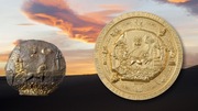BACTRIAN CYBELE DISK Gilded Archeology Symbolism 3 Oz 20$ Cook Islands 2021