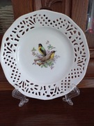 Arzberg ażurowy talerz deserowy ptaki