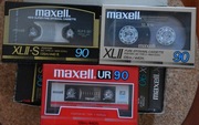 Taśmy kasety magnetofonowe Maxell 90 pakiet 9 szt  – nowe  zafoliowane 
