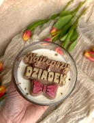 Świeca Sojowa Prezent na Dzień Dziadka 300 g drzewo cedrowe