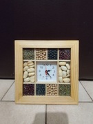 Rustykalny zegar ładny dokładny + bateria!